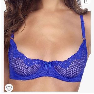 Timpa Women's Duet Lace Underwire Demi Bra, Size 38A